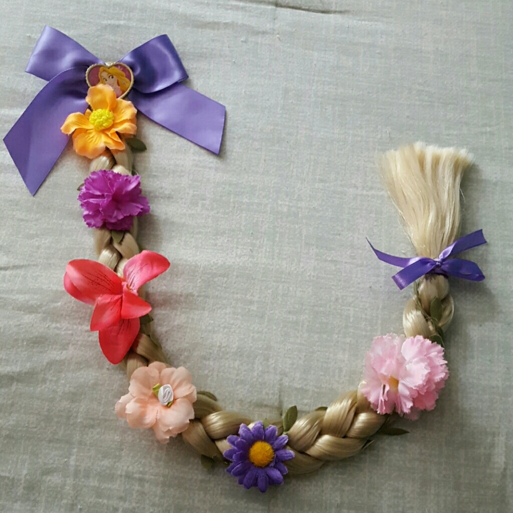 Disney Tangled Rapunzel Hair Braid Clip Halloween